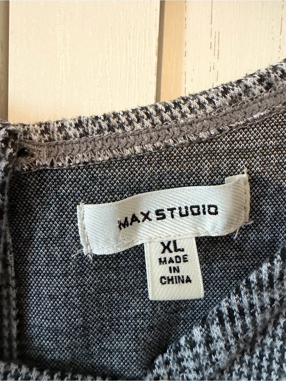 Max Studio Gray Plaid Sleeveless Wide leg jumpsuit - Picture 3 of 7